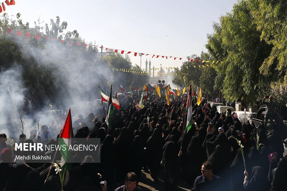 کاروان استقبال نمادین ورود حضرت معصومه سلام‌الله‌علیها به قم