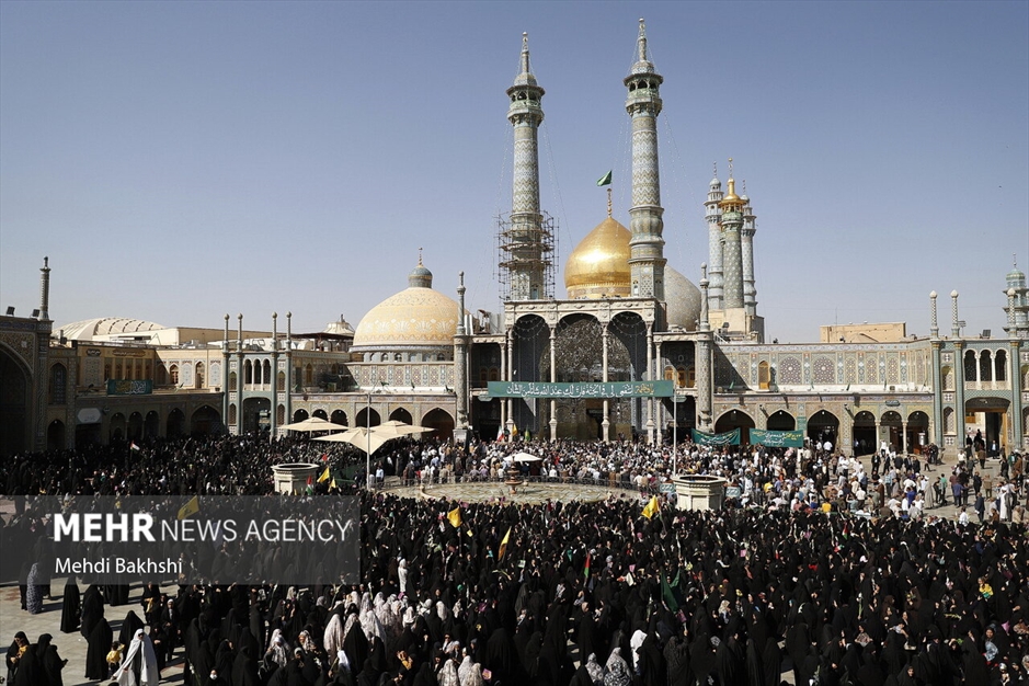 کاروان استقبال نمادین ورود حضرت معصومه سلام‌الله‌علیها به قم