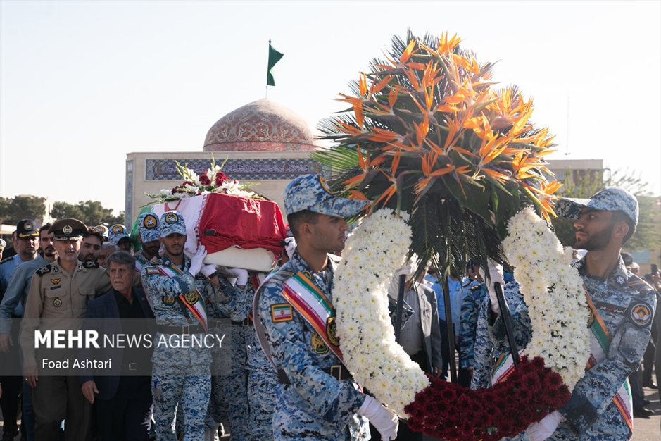 مراسم تشییع پیکر خلبان پیشکسوت محمود ضرابی