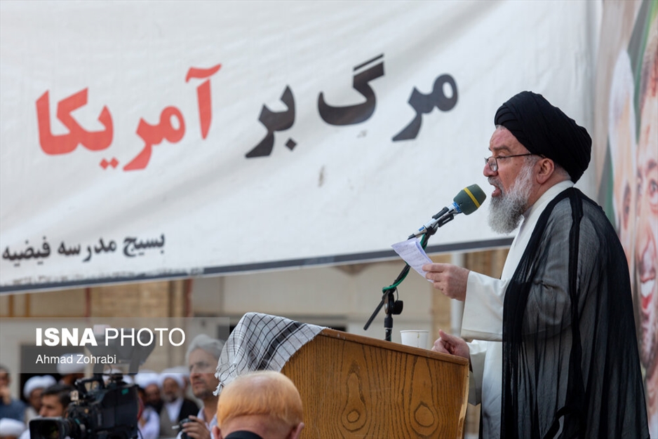 اجتماع حوزویان در حمایت از جبهه مقاومت و فلسطین