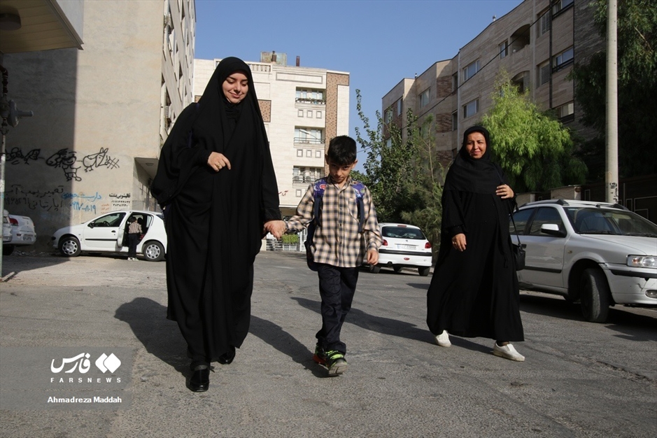 اولین روز مدرسه فرزند شهید مدافع حرم«داوود جعفری»