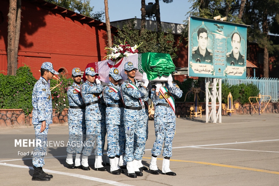 مراسم تشییع پیکر خلبان پیشکسوت محمود ضرابی