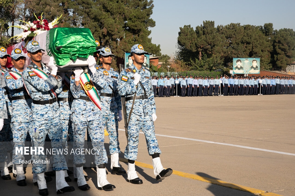 مراسم تشییع پیکر خلبان پیشکسوت محمود ضرابی