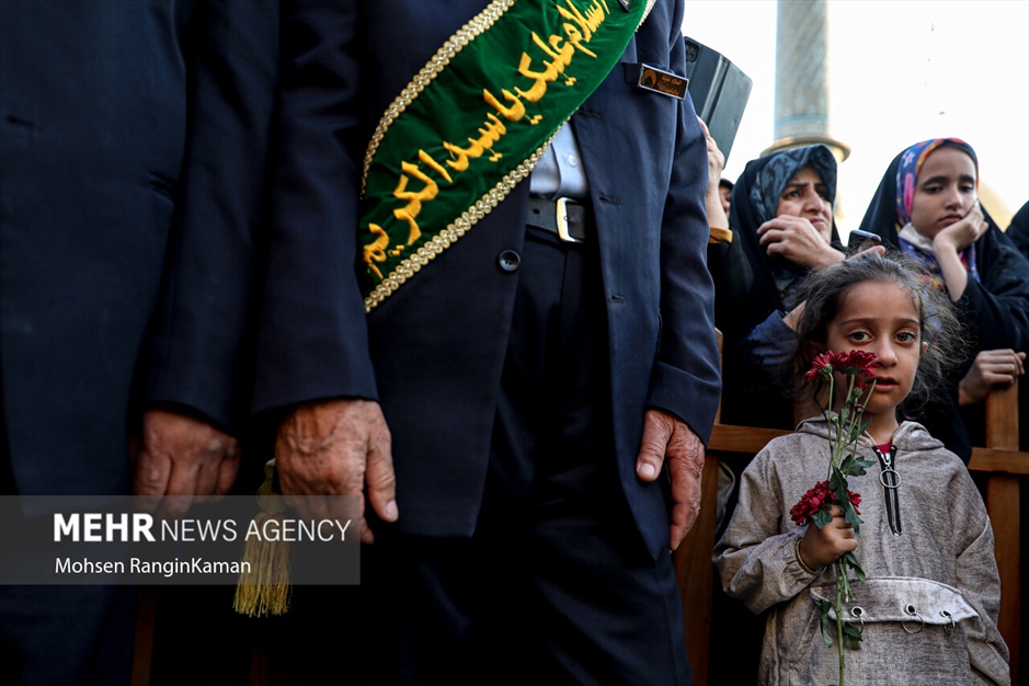 آیین تعویض پرچم حرم حضرت عبدالعظیم حسنی علیه‌السلام