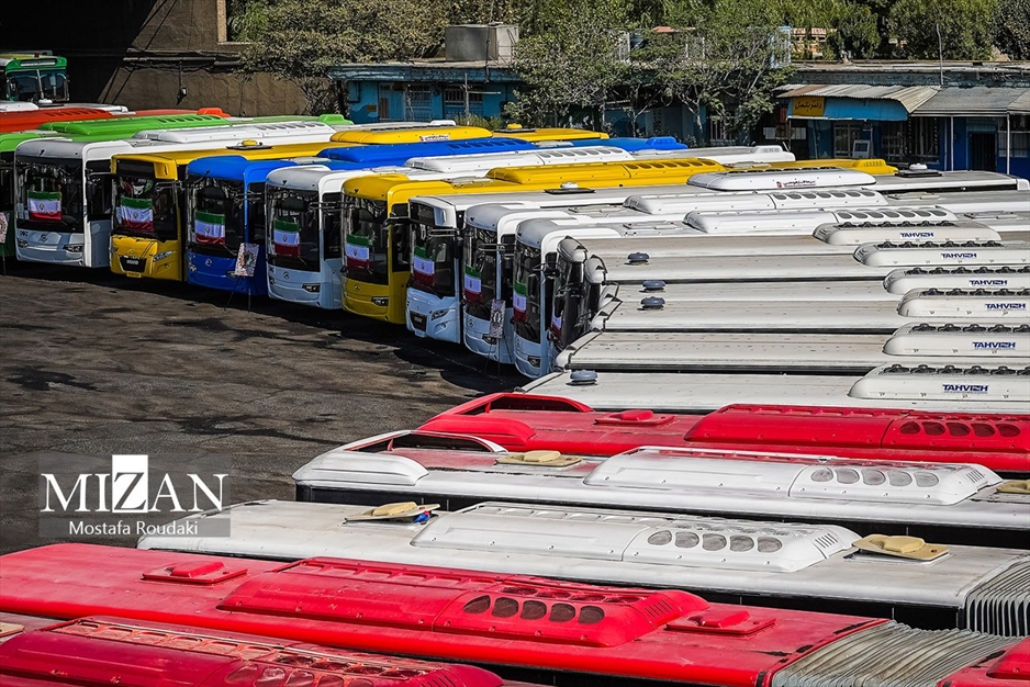  آیین بهره‌برداری از طرح نوسازی حمل و نقل عمومی تهران