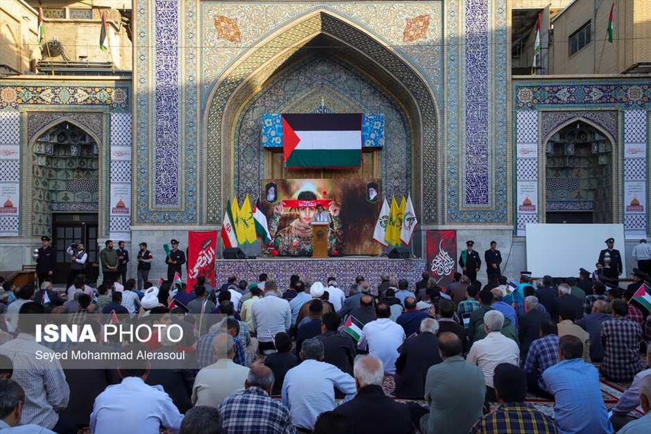 اجتماع همبستگی با جبهه مقاومت فلسطین در حرم مطهر رضوی