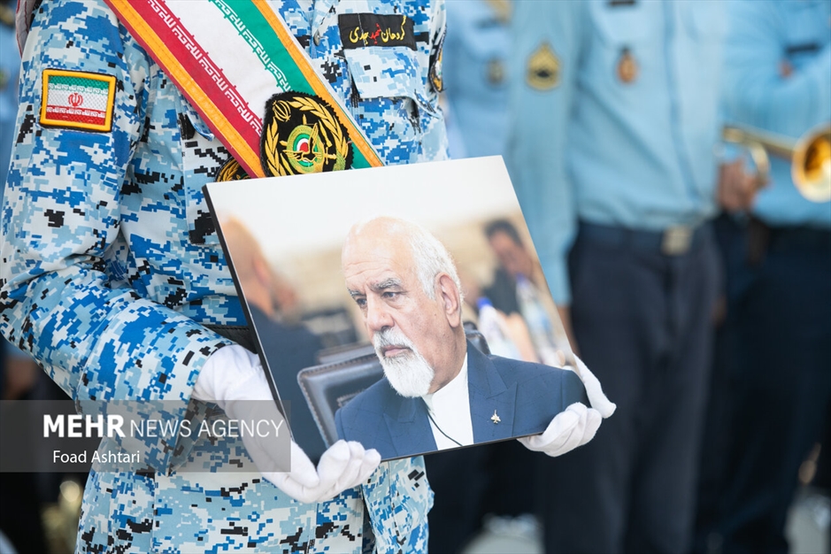 مراسم تشییع پیکر خلبان پیشکسوت محمود ضرابی