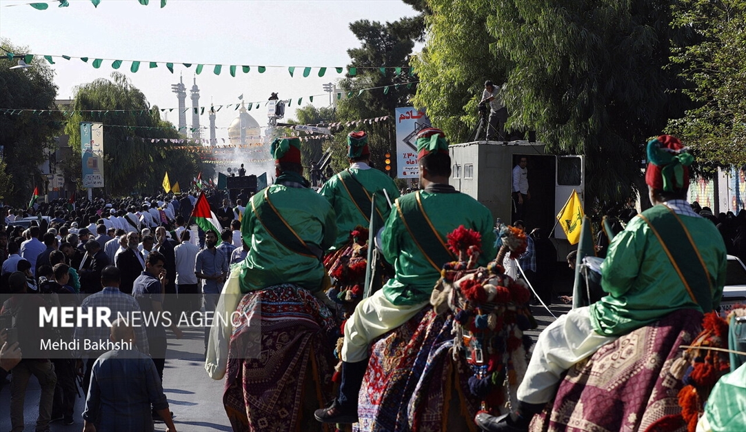 کاروان استقبال نمادین ورود حضرت معصومه سلام‌الله‌علیها به قم