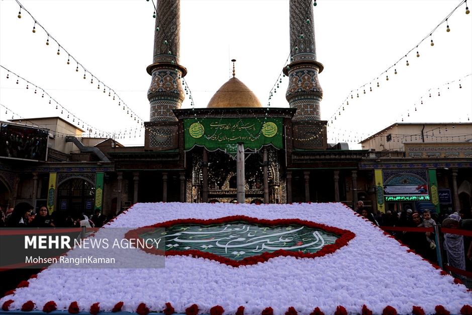 آیین تعویض پرچم حرم حضرت عبدالعظیم حسنی علیه‌السلام