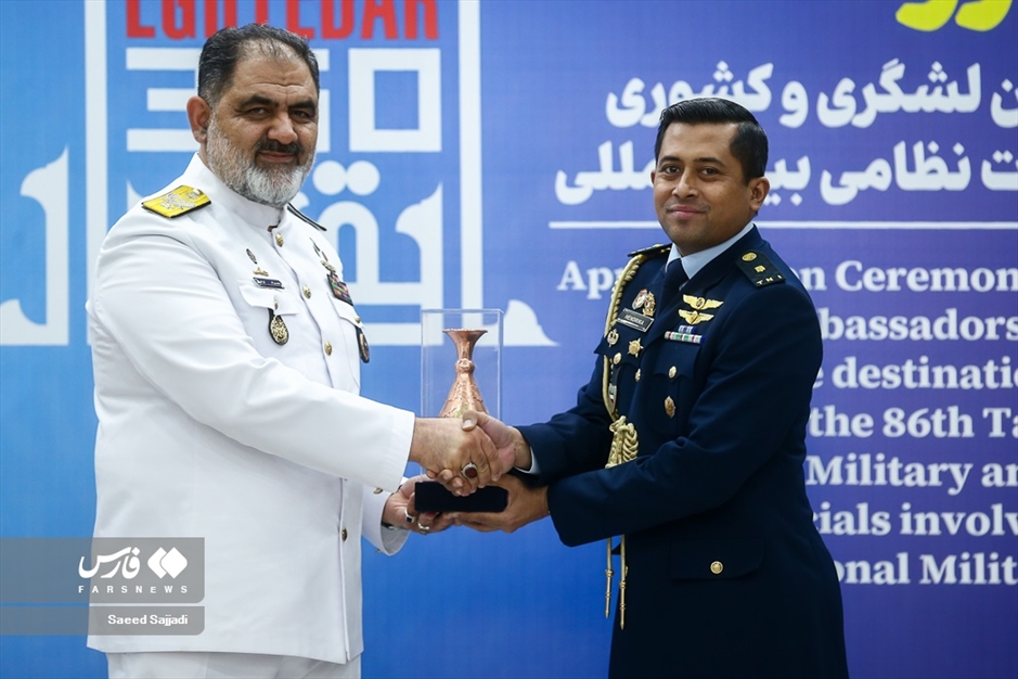 تقدیر از سفرا و وابستگان نظامی کشورهای مقصد ناوگروه ۸۶