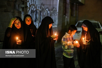 مراسم یادبود کشته‌ شدگان زلزله هرات افغانستان در مشهد