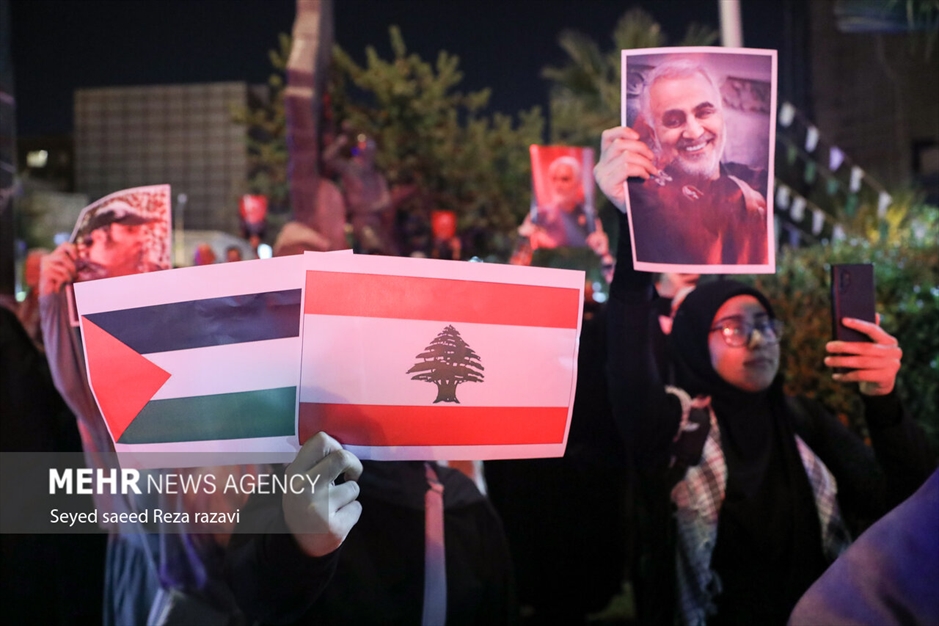 تجمع مردمی در حمایت از پیروزی مردم فلسطین