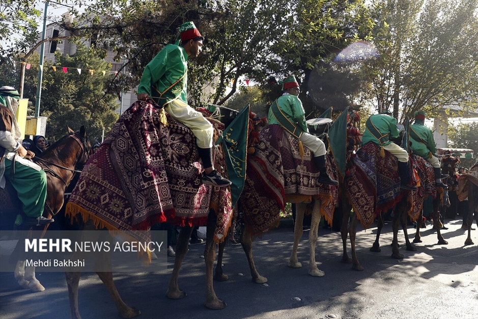 کاروان استقبال نمادین ورود حضرت معصومه سلام‌الله‌علیها به قم