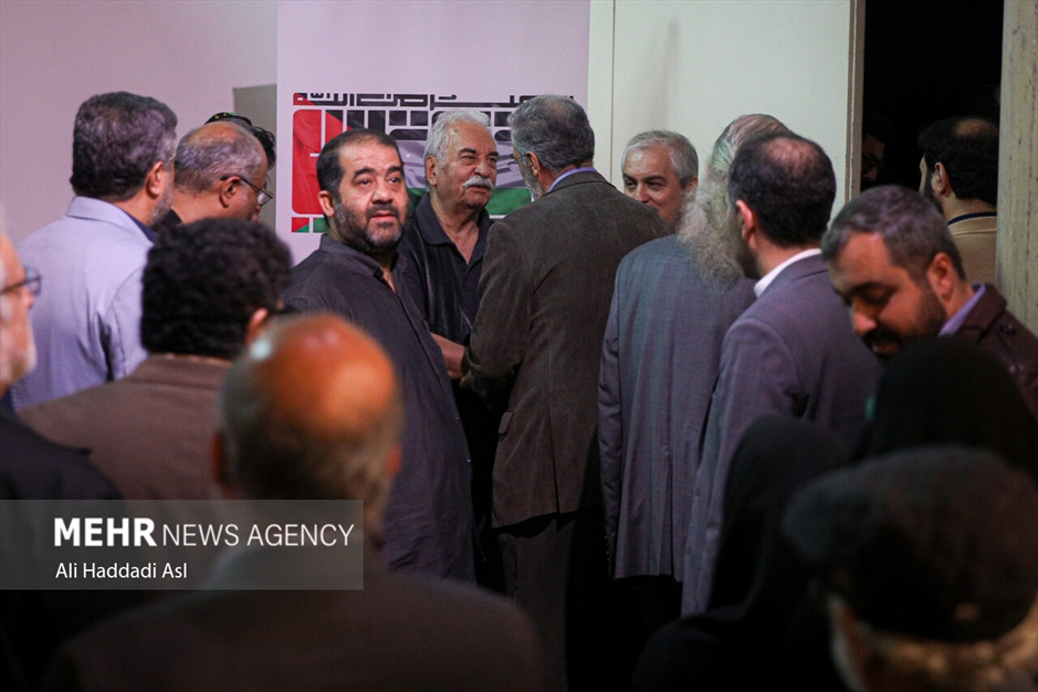 گردهمایی هنرمندان در حمایت از مردم مظلوم فلسطین