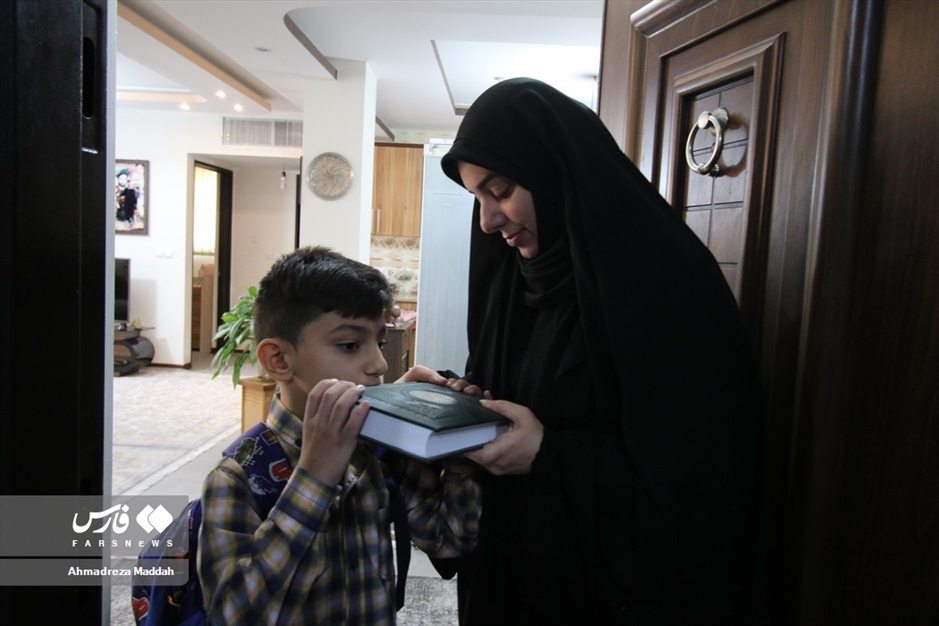 اولین روز مدرسه فرزند شهید مدافع حرم«داوود جعفری»