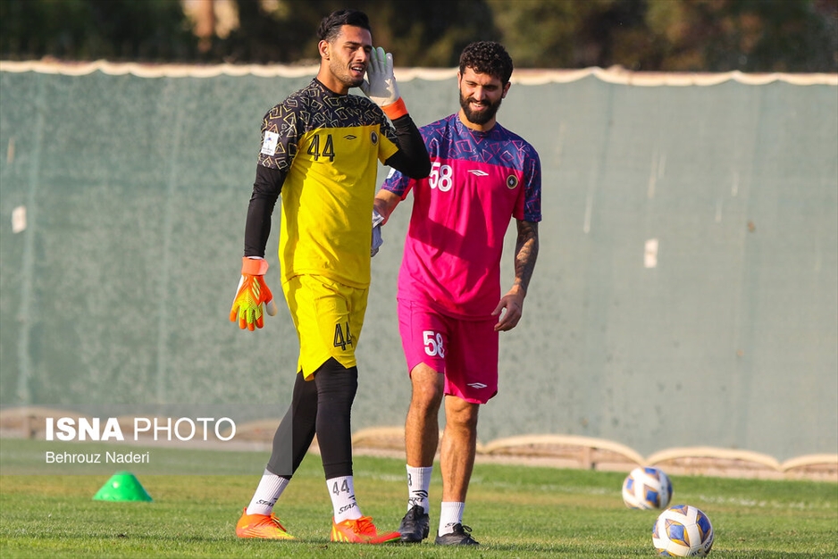 تمرین تیم سپاهان پیش از دیدار با الاتحاد عربستان