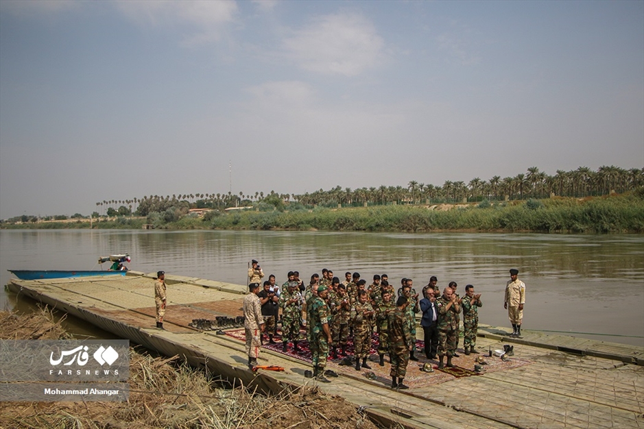 نصب پل شناور «عنافچه» توسط ارتش