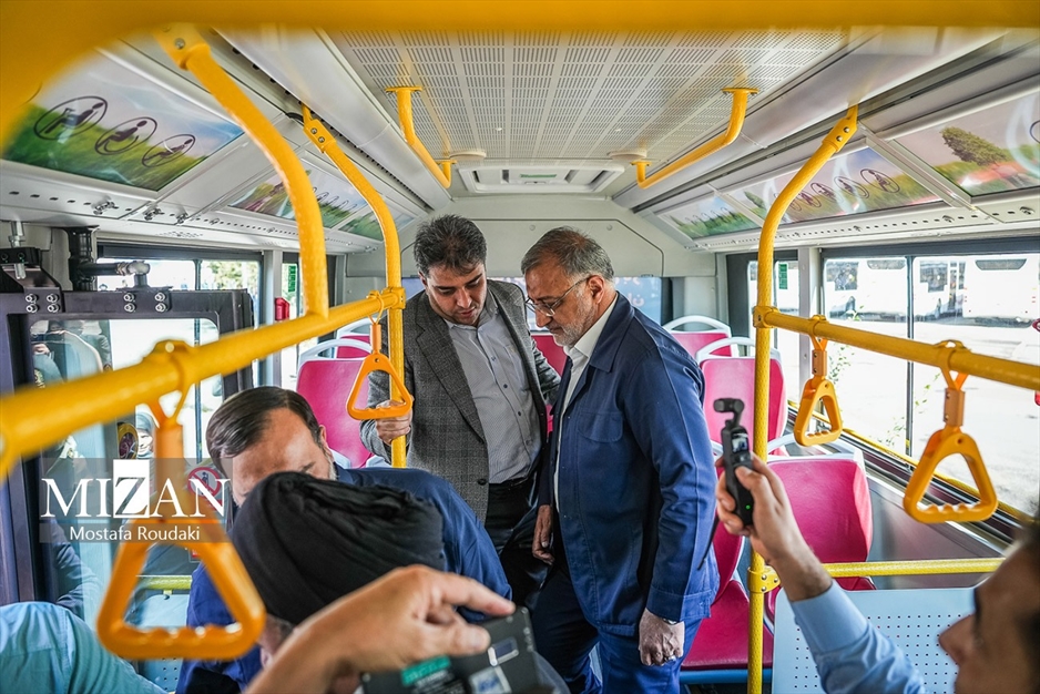  آیین بهره‌برداری از طرح نوسازی حمل و نقل عمومی تهران