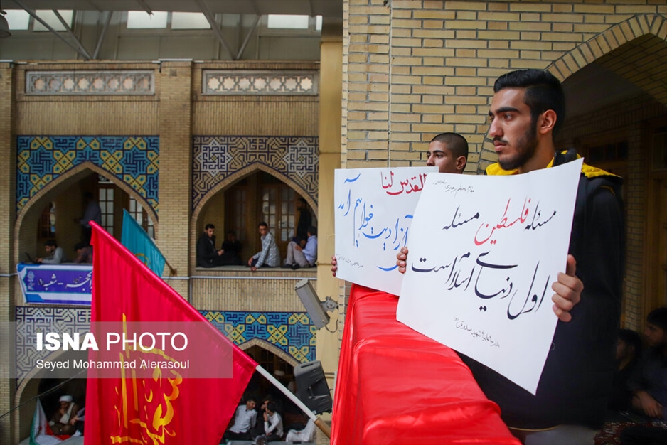 اجتماع بزرگ حوزویان خراسان در حمایت از جبهه مقاومت و فلسطین