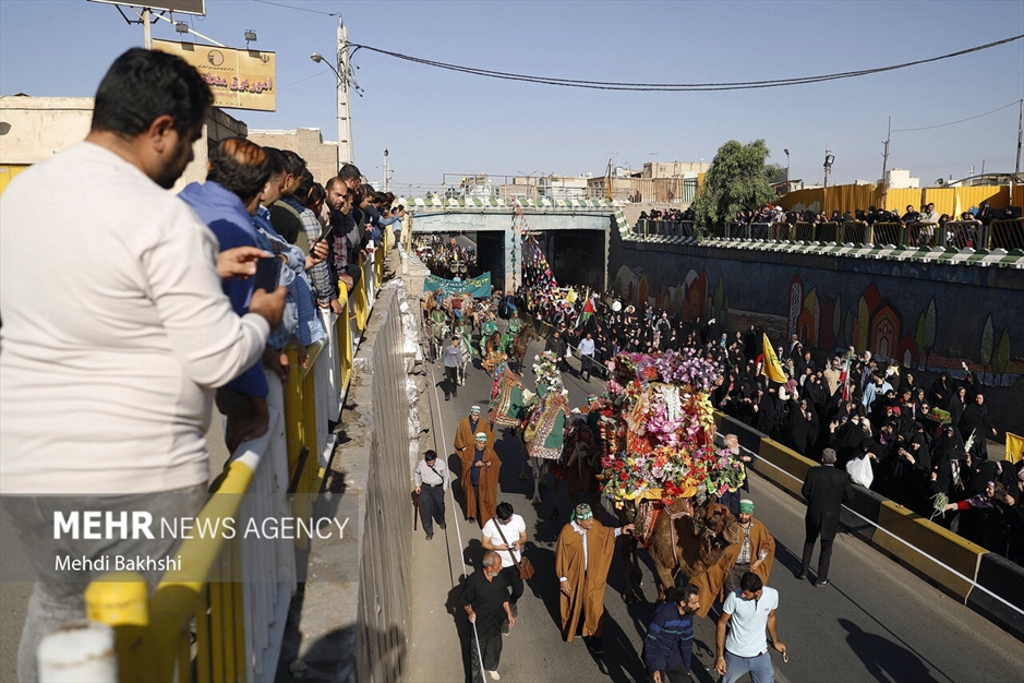 کاروان استقبال نمادین ورود حضرت معصومه سلام‌الله‌علیها به قم