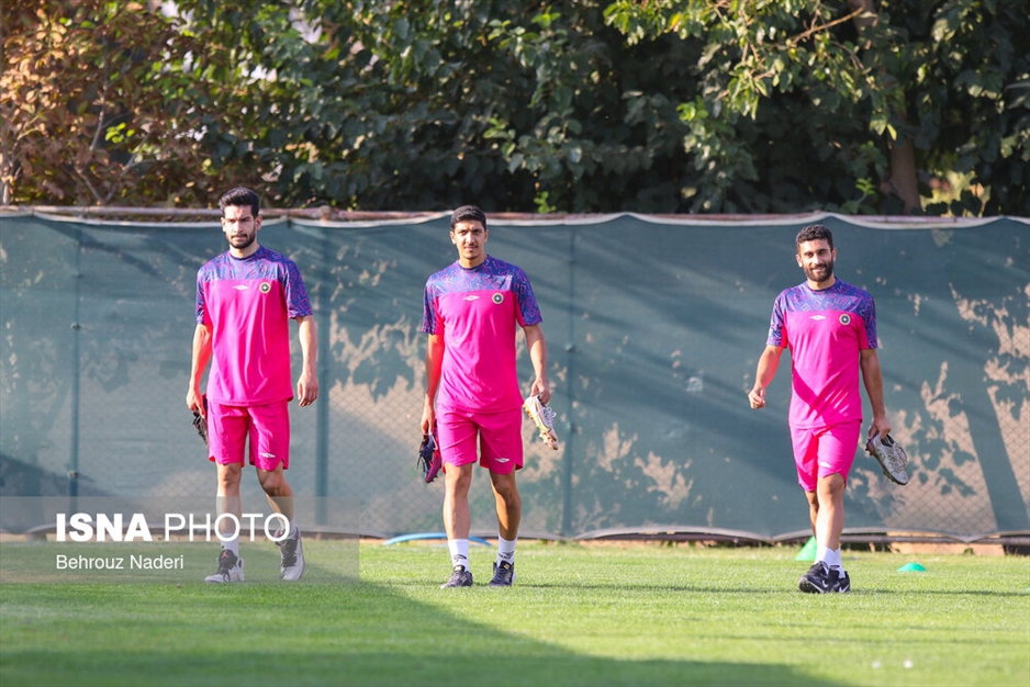 تمرین تیم سپاهان پیش از دیدار با الاتحاد عربستان