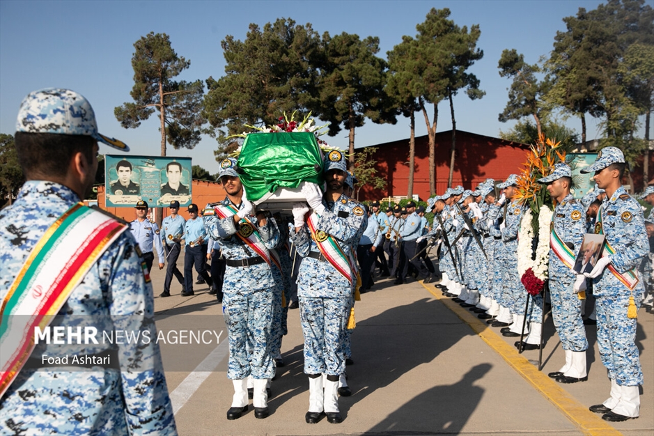 مراسم تشییع پیکر خلبان پیشکسوت محمود ضرابی