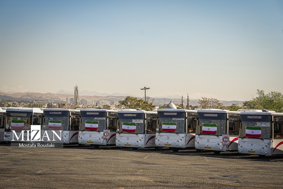 آیین بهره‌برداری از طرح نوسازی حمل و نقل عمومی تهران