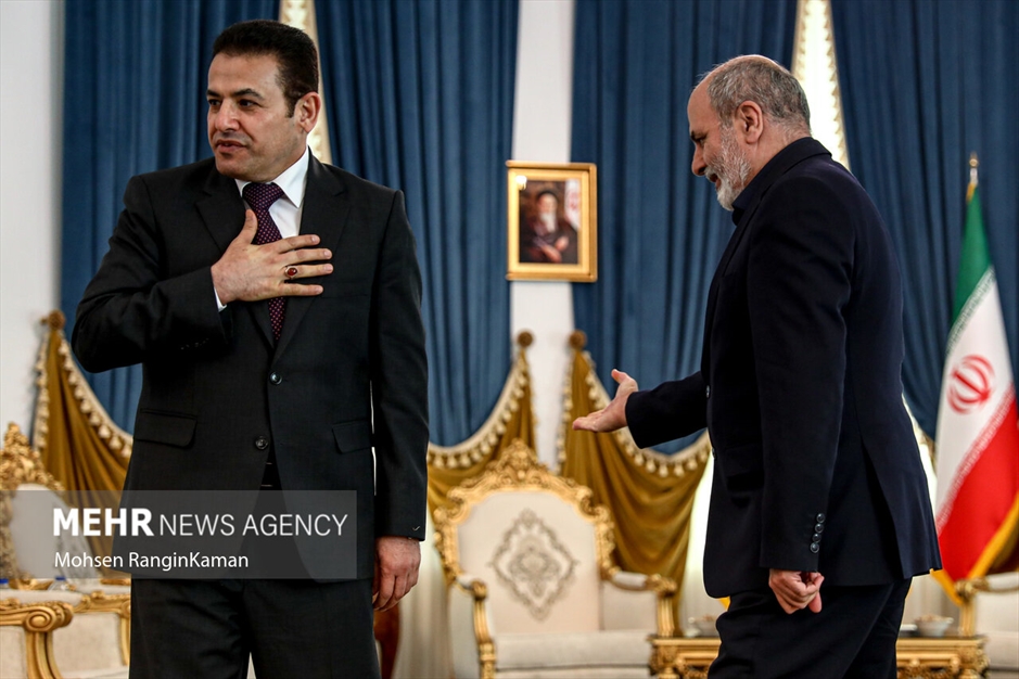 دیدار مشاور امنیت ملی عراق با دبیر شورای عالی امنیت ملی