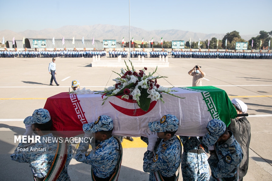 مراسم تشییع پیکر خلبان پیشکسوت محمود ضرابی