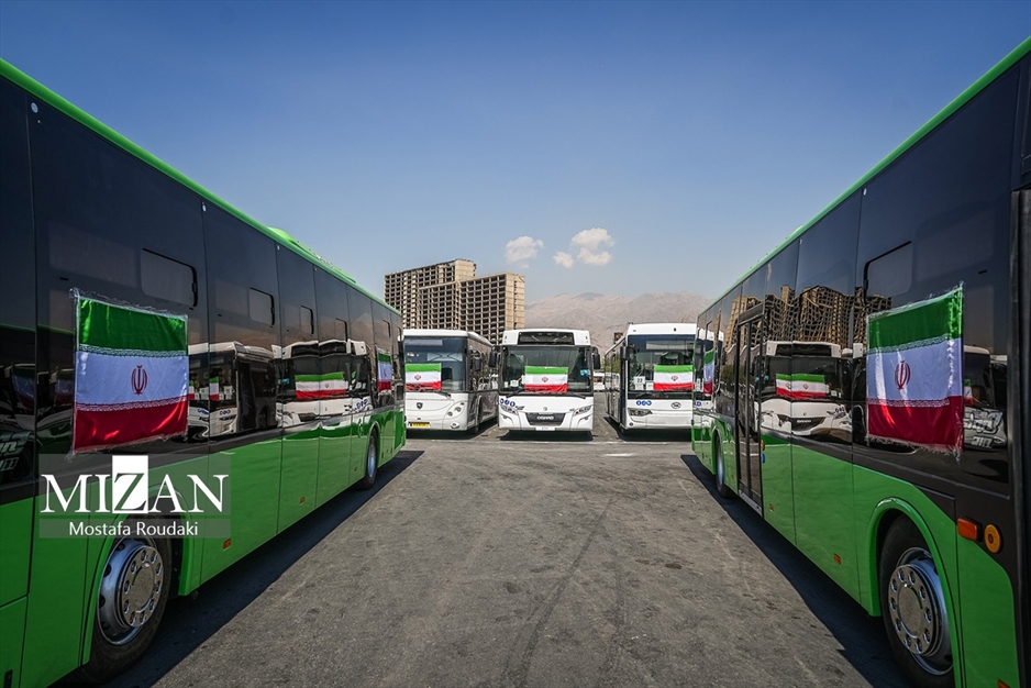  آیین بهره‌برداری از طرح نوسازی حمل و نقل عمومی تهران