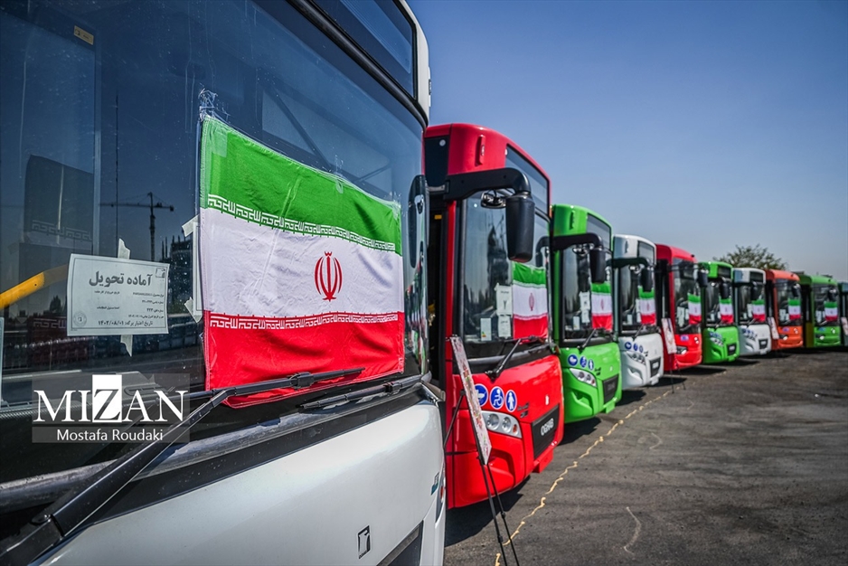  آیین بهره‌برداری از طرح نوسازی حمل و نقل عمومی تهران