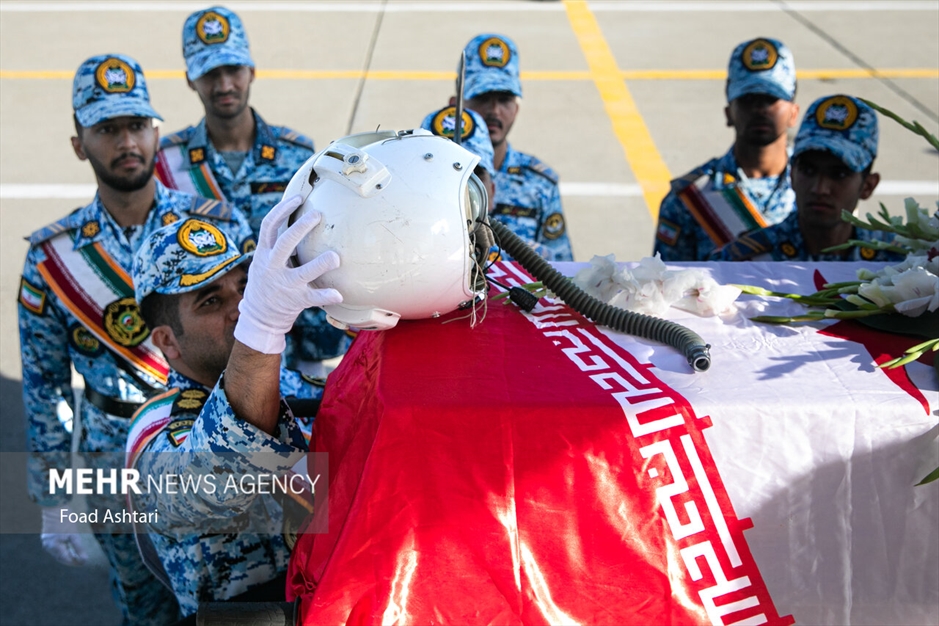 مراسم تشییع پیکر خلبان پیشکسوت محمود ضرابی