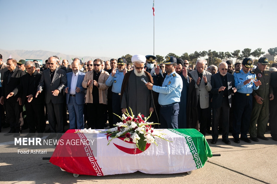 مراسم تشییع پیکر خلبان پیشکسوت محمود ضرابی