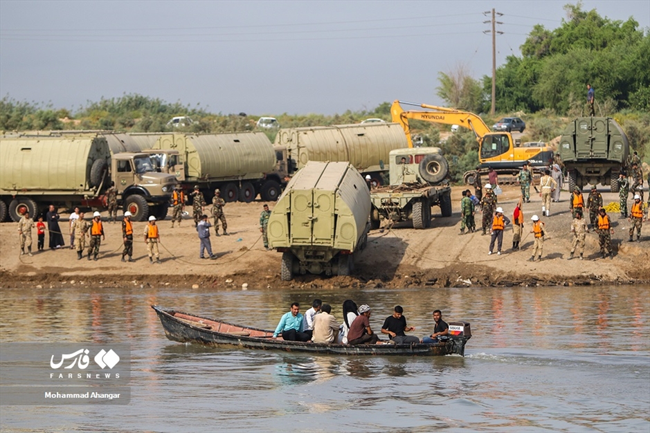 نصب پل شناور «عنافچه» توسط ارتش