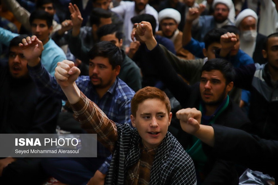 اجتماع بزرگ حوزویان خراسان در حمایت از جبهه مقاومت و فلسطین