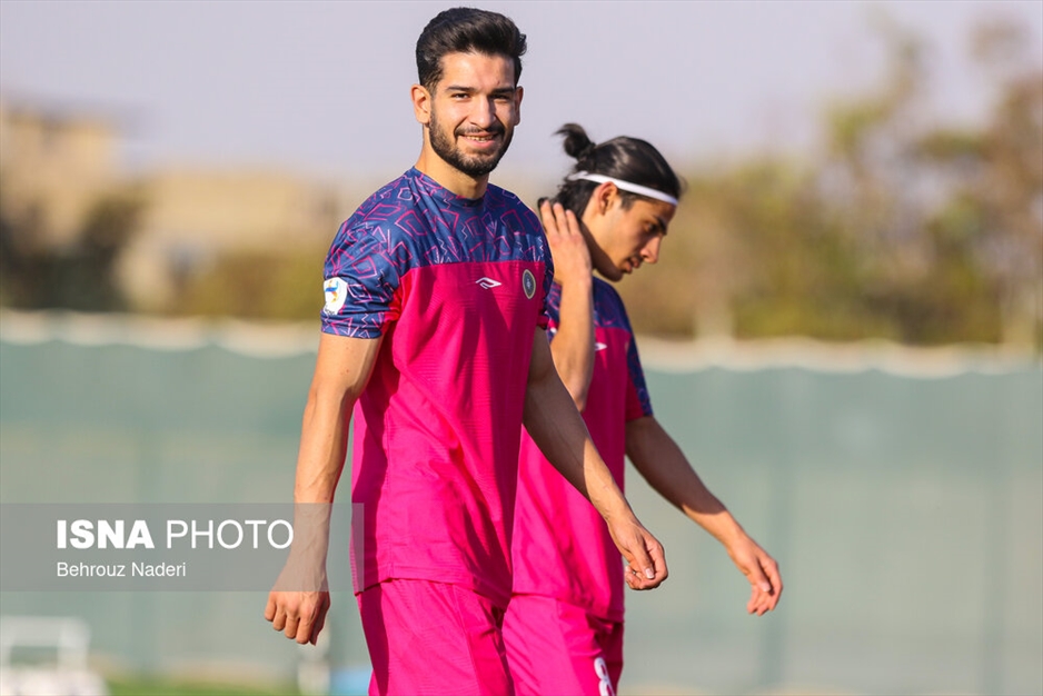 تمرین تیم سپاهان پیش از دیدار با الاتحاد عربستان