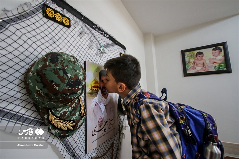 اولین روز مدرسه فرزند شهید مدافع حرم«داوود جعفری»