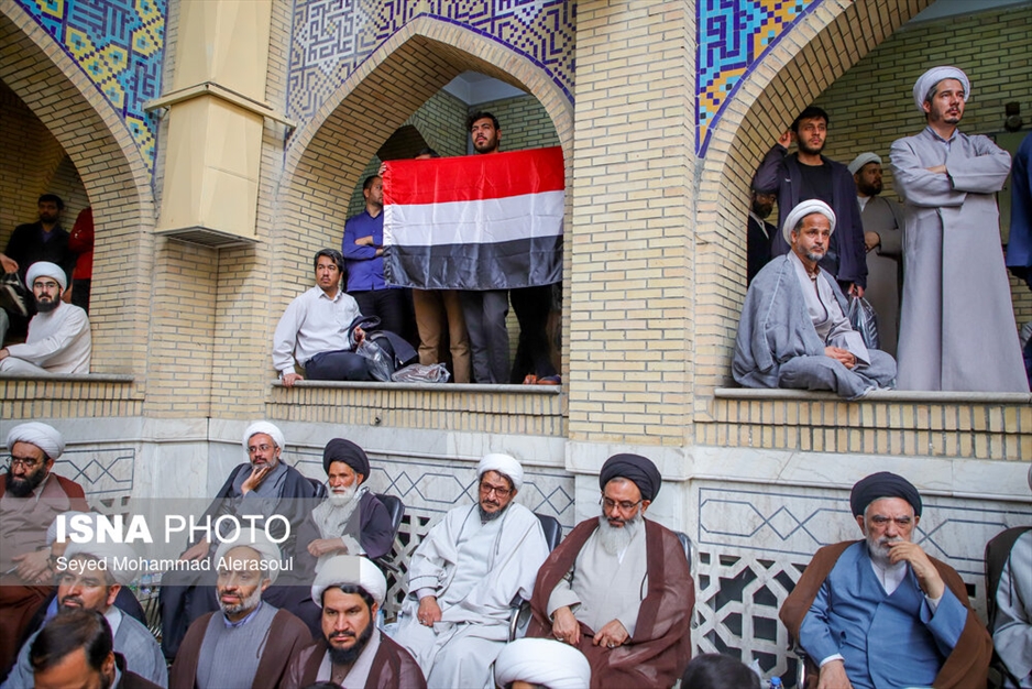 اجتماع بزرگ حوزویان خراسان در حمایت از جبهه مقاومت و فلسطین