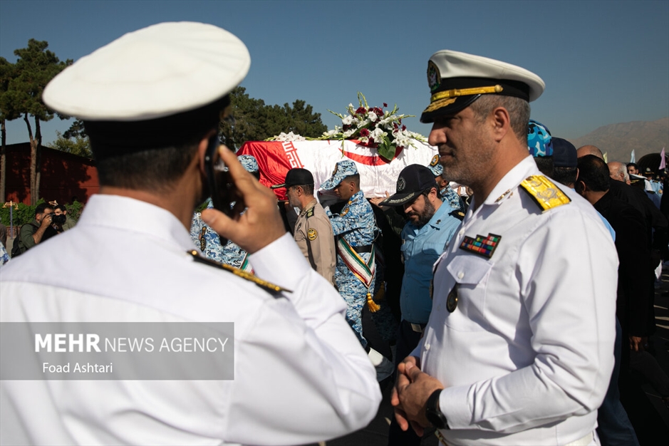 مراسم تشییع پیکر خلبان پیشکسوت محمود ضرابی