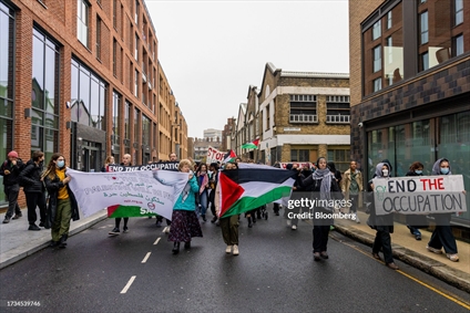 تظاهرات در بریتانیا در حمایت از فلسطین 