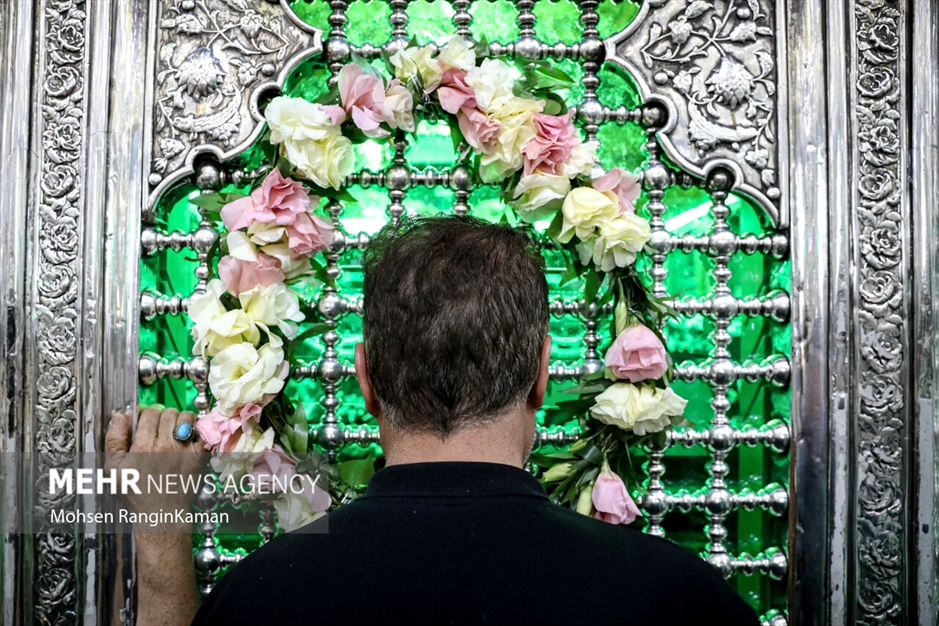 آیین تعویض پرچم حرم حضرت عبدالعظیم حسنی علیه‌السلام