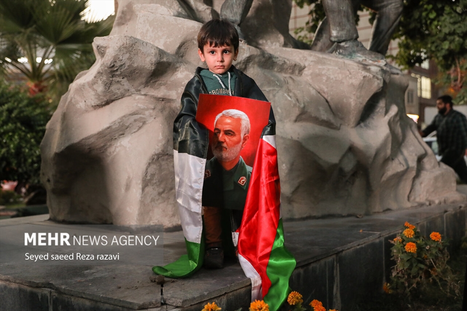 تجمع مردمی در حمایت از پیروزی مردم فلسطین