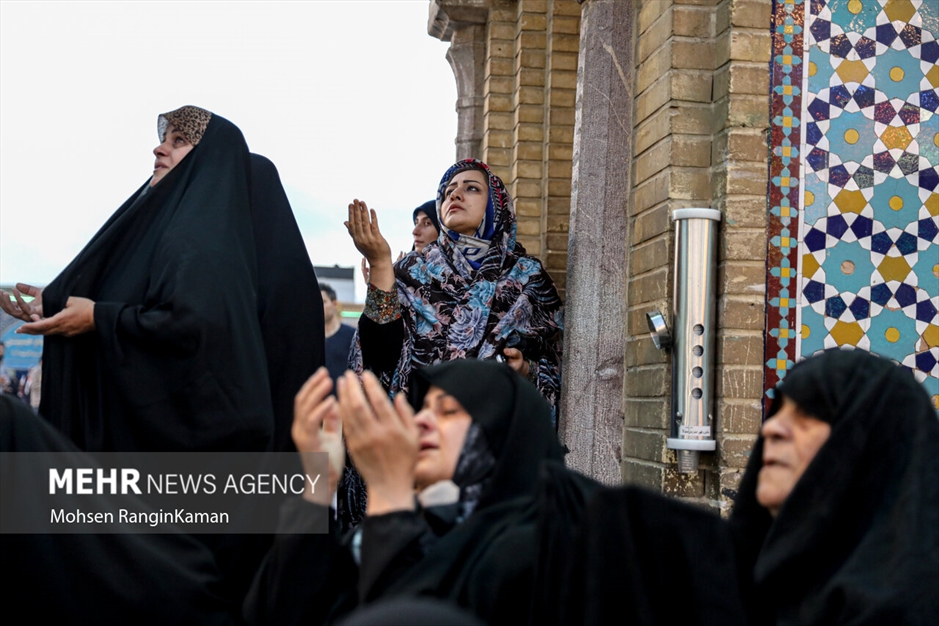 آیین تعویض پرچم حرم حضرت عبدالعظیم حسنی علیه‌السلام