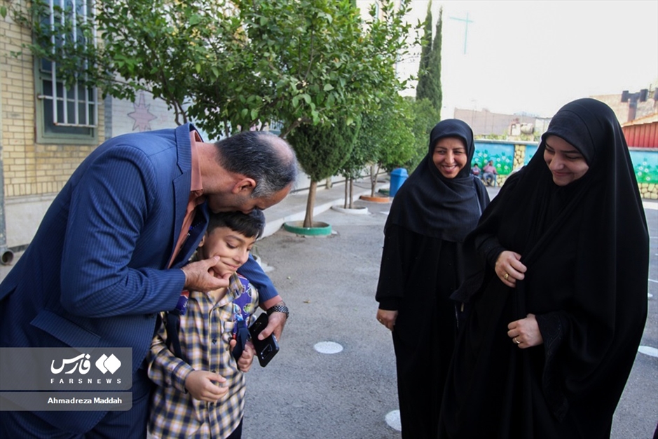 اولین روز مدرسه فرزند شهید مدافع حرم«داوود جعفری»