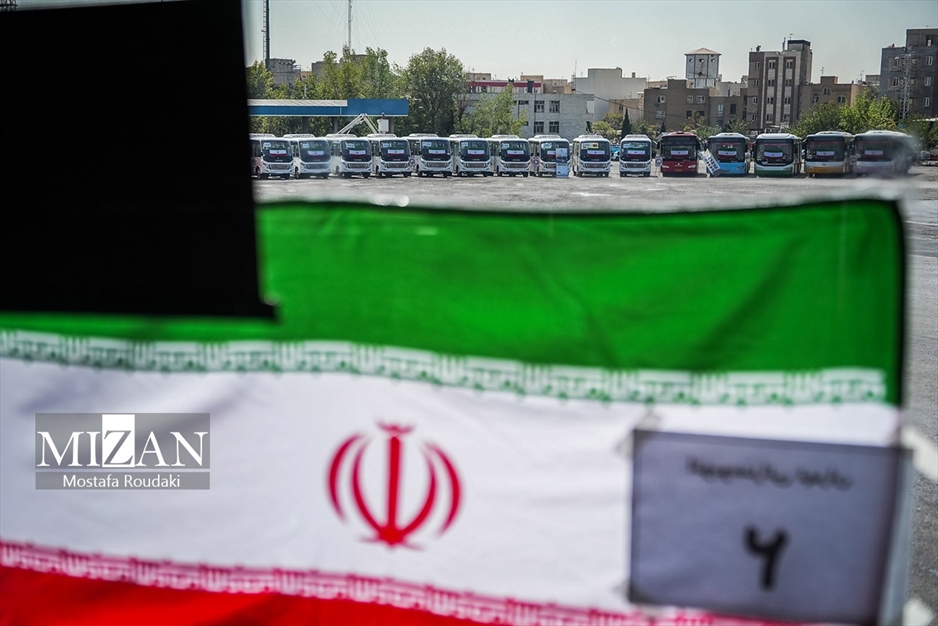  آیین بهره‌برداری از طرح نوسازی حمل و نقل عمومی تهران