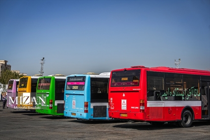  آیین بهره‌برداری از طرح نوسازی حمل و نقل عمومی تهران
