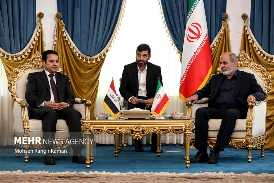 دیدار مشاور امنیت ملی عراق با دبیر شورای عالی امنیت ملی