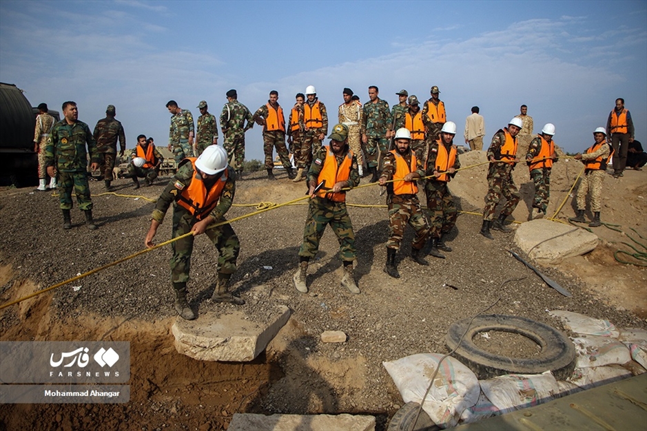 نصب پل شناور «عنافچه» توسط ارتش