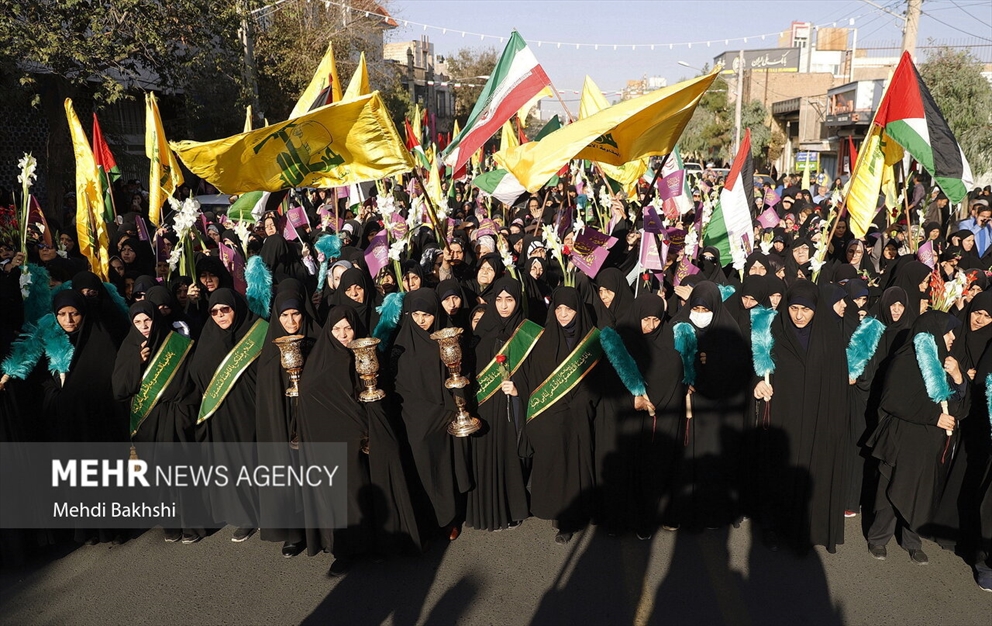 کاروان استقبال نمادین ورود حضرت معصومه سلام‌الله‌علیها به قم