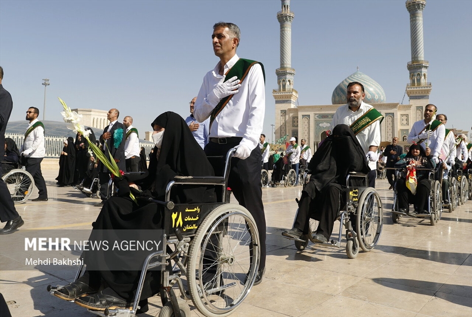 کاروان استقبال نمادین ورود حضرت معصومه سلام‌الله‌علیها به قم